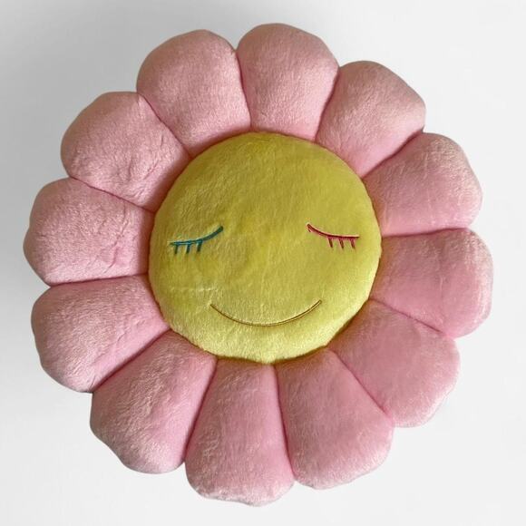 Takashi Murakami Flower Plush 40CM Light Pink/Yellow - Picture 2 of 4